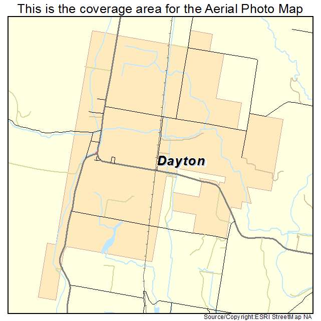 Dayton, ID location map 