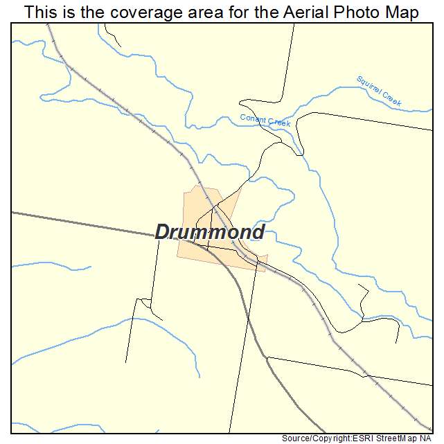 Drummond, ID location map 