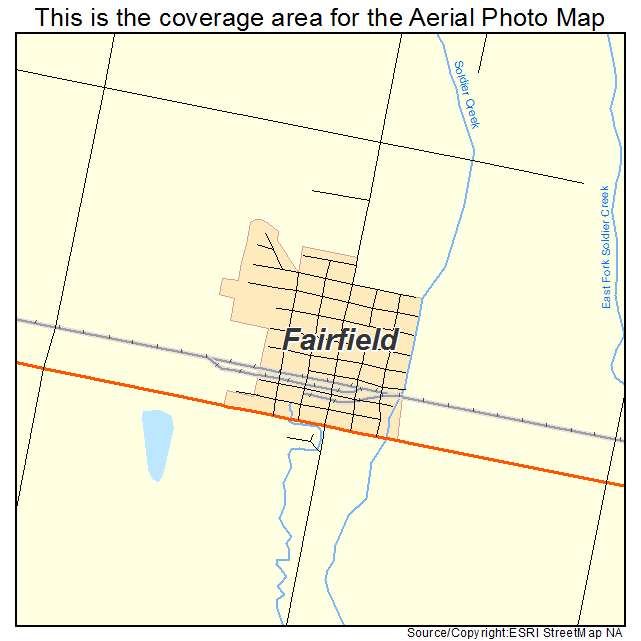 Fairfield, ID location map 