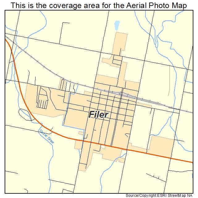 Filer, ID location map 