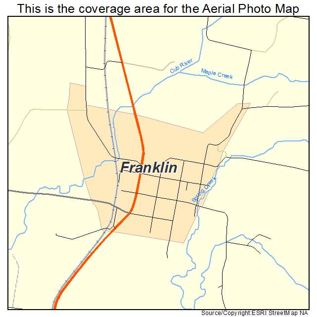 Franklin, ID location map 