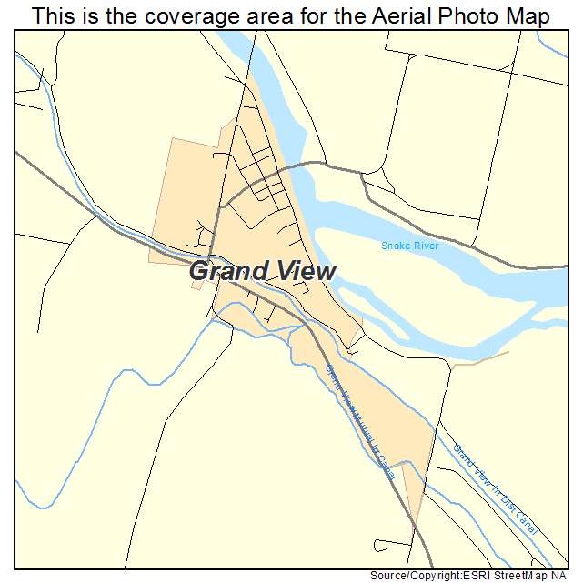 Grand View, ID location map 