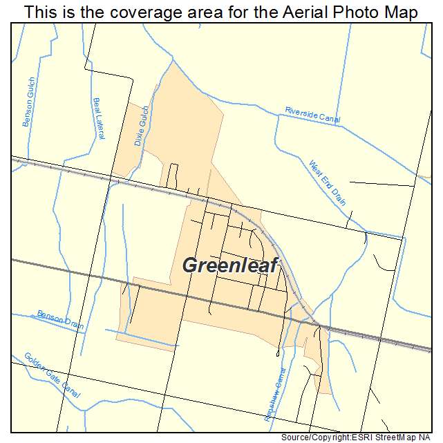 Greenleaf, ID location map 