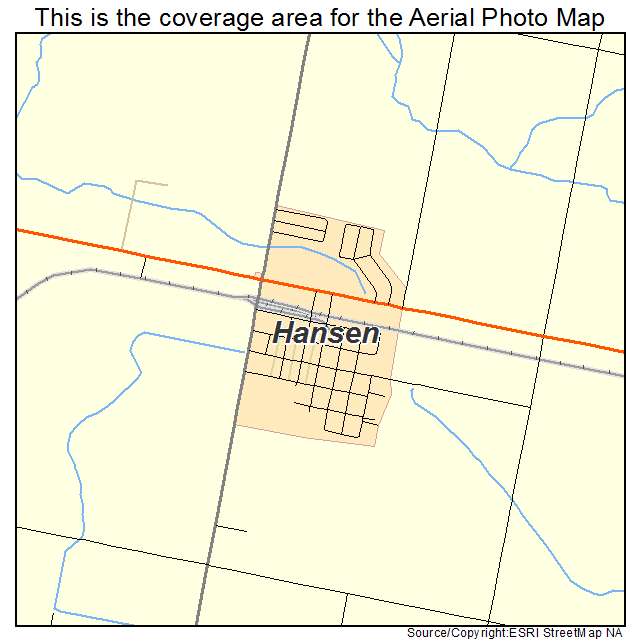 Hansen, ID location map 