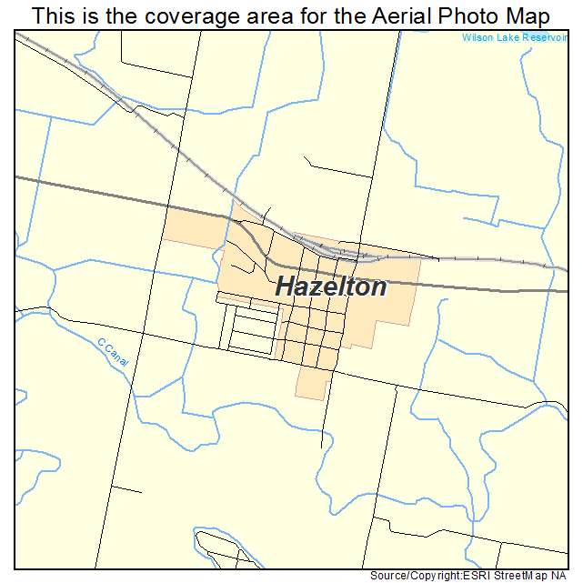 Hazelton, ID location map 