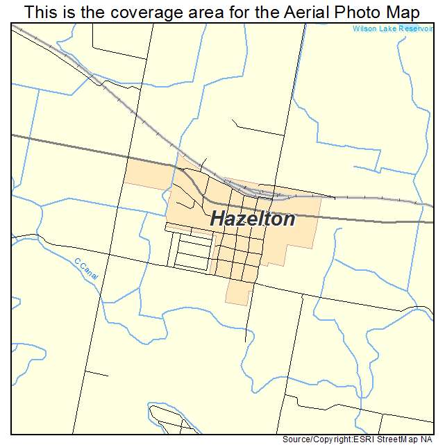 Aerial Photography Map of Hazelton, ID Idaho