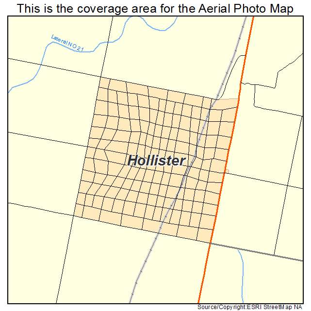 Hollister, ID location map 