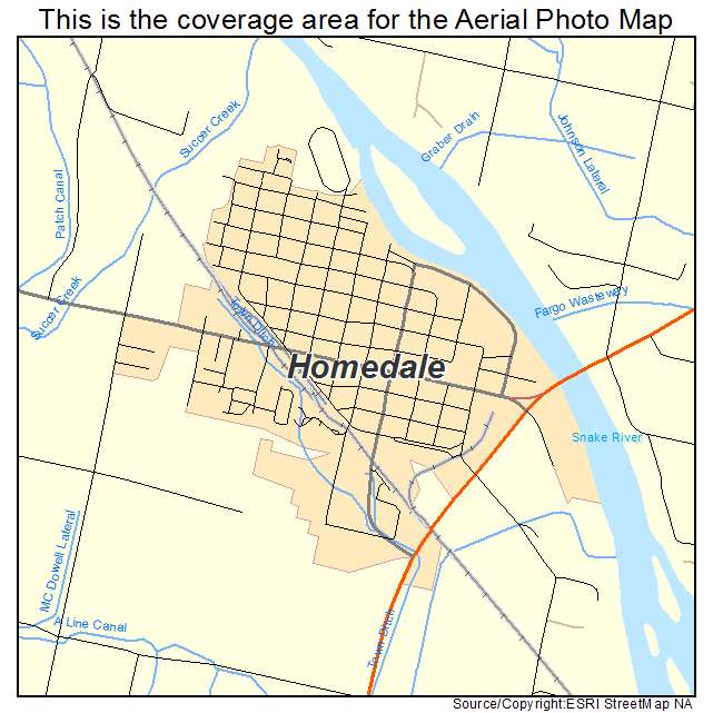 Homedale, ID location map 