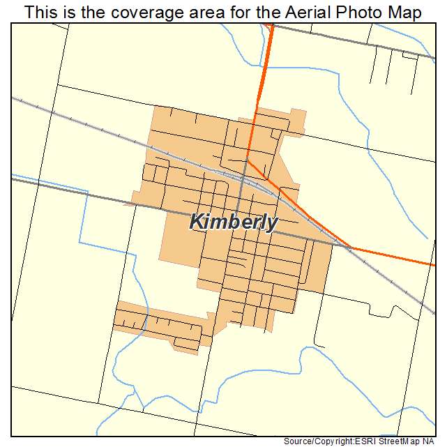 Kimberly, ID location map 