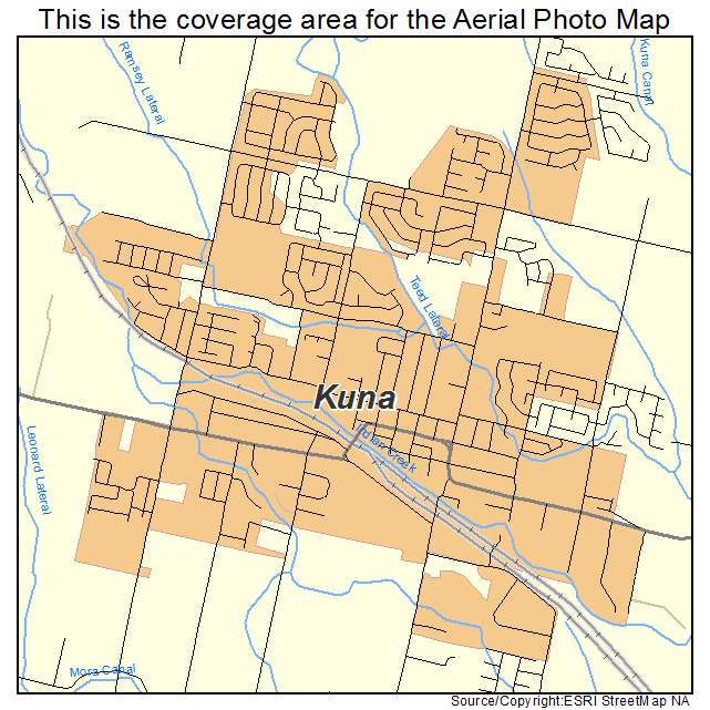 Kuna, ID location map 