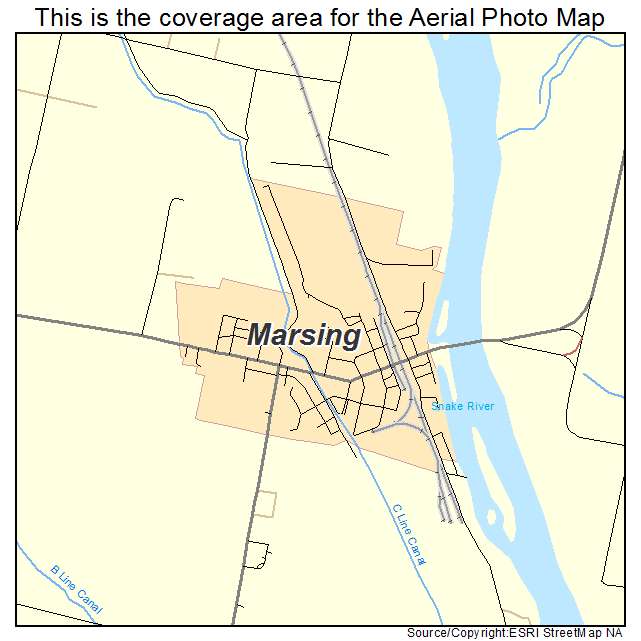 Marsing, ID location map 