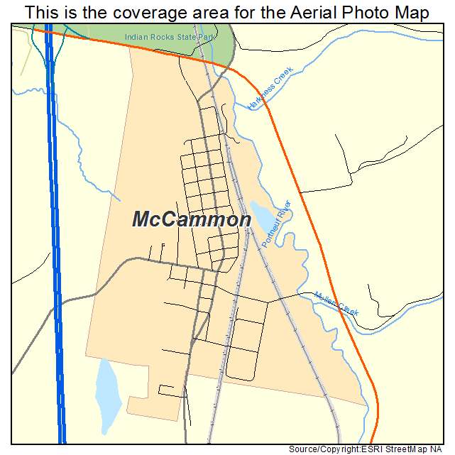 McCammon, ID location map 
