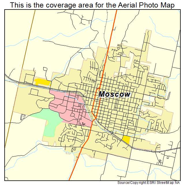 Moscow, ID location map 