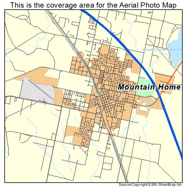 Mountain Home, ID location map 