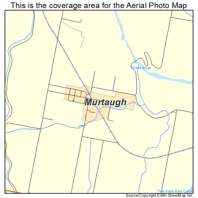 Murtaugh, ID location map 