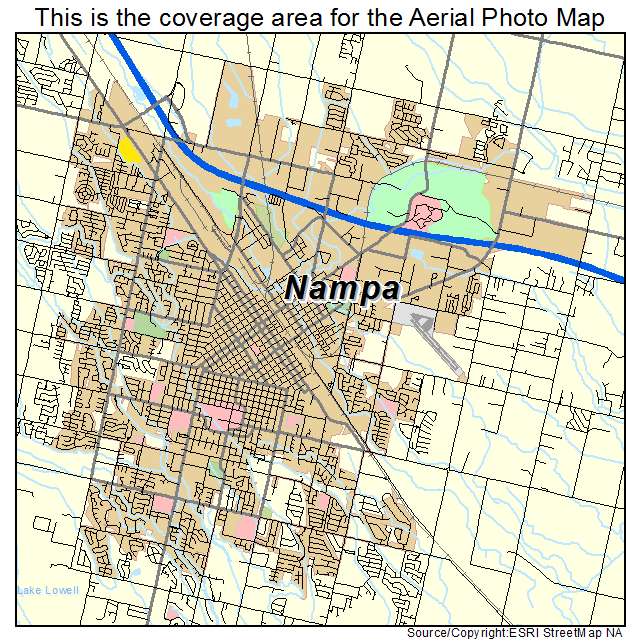 Nampa, ID location map 