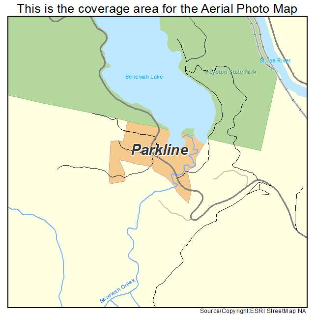 Parkline, ID location map 