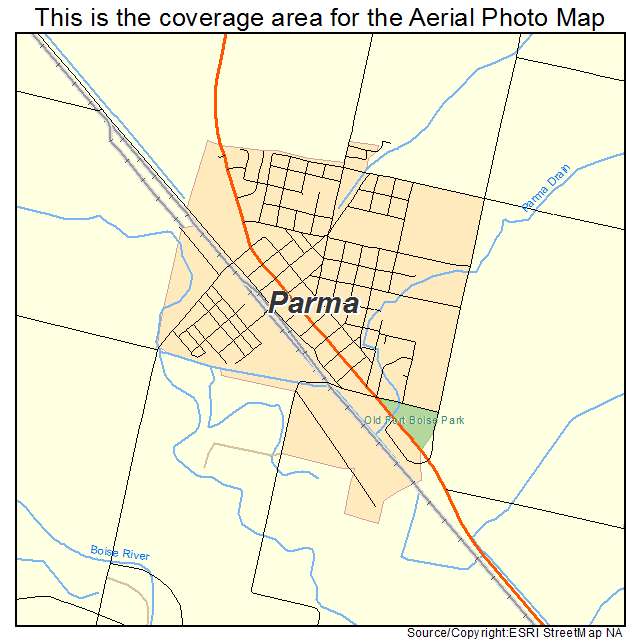 Parma, ID location map 
