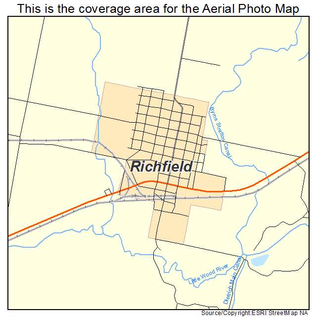 Richfield, ID location map 