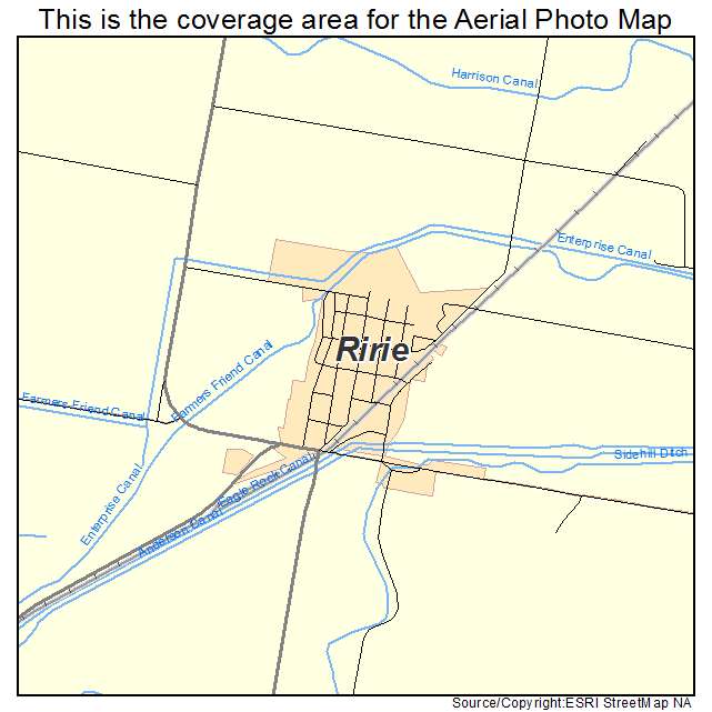 Ririe, ID location map 
