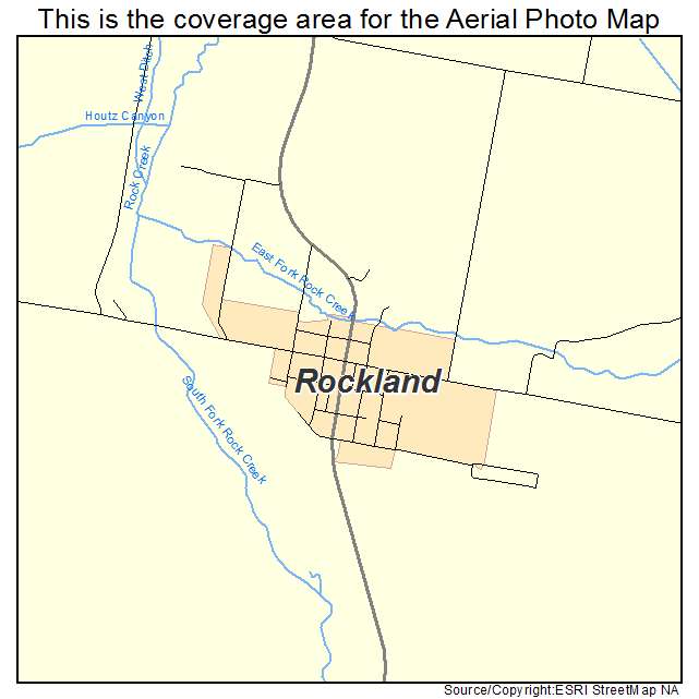 Rockland, ID location map 