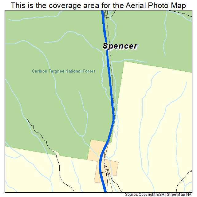 Spencer, ID location map 