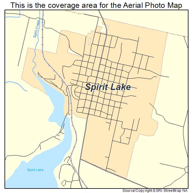 Spirit Lake, ID location map 