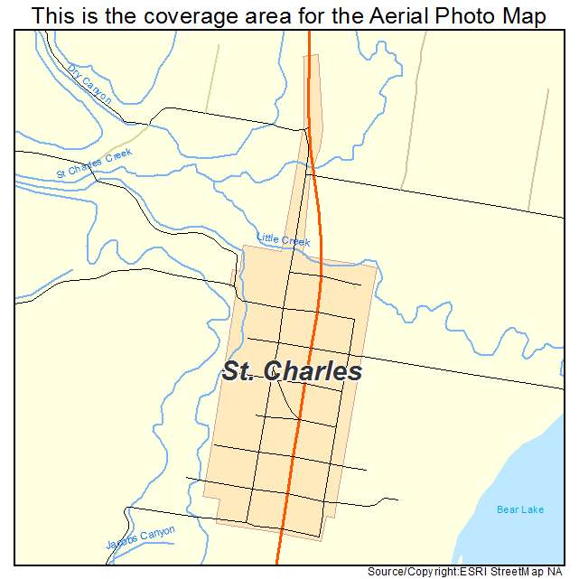 St Charles, ID location map 