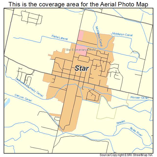 Star, ID location map 