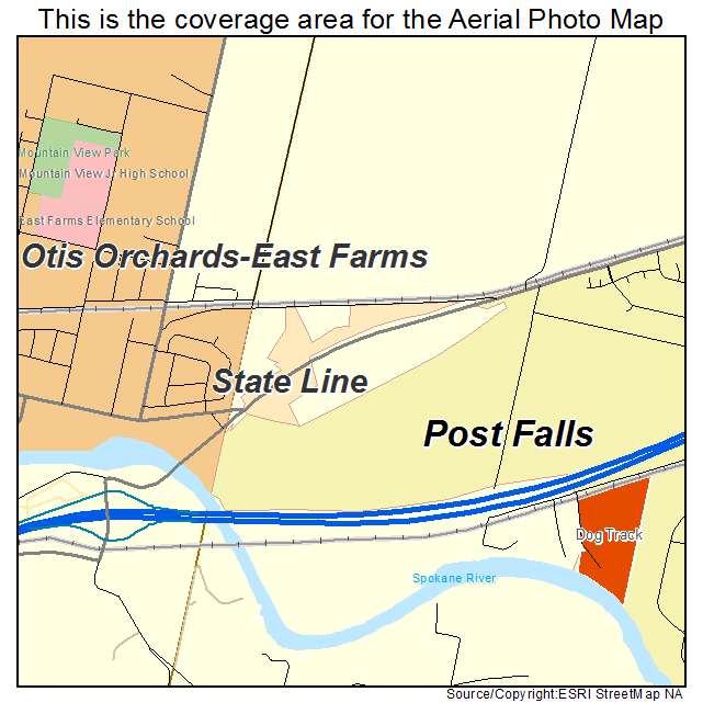 State Line, ID location map 