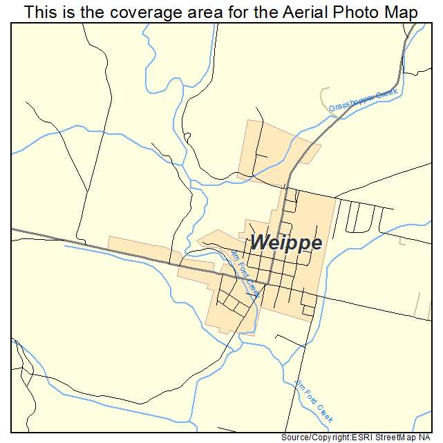 Weippe, ID location map 