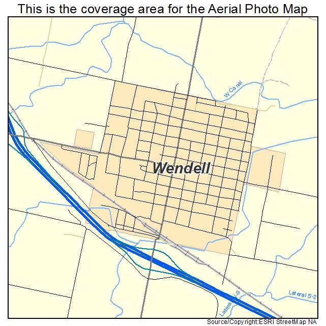 Wendell, ID location map 