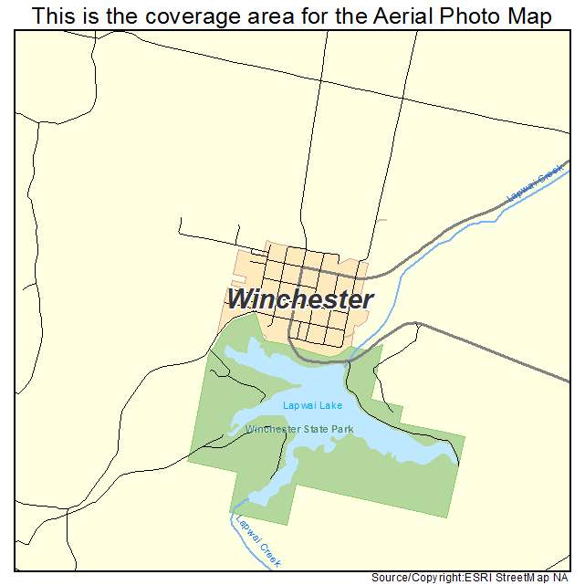 Winchester, ID location map 