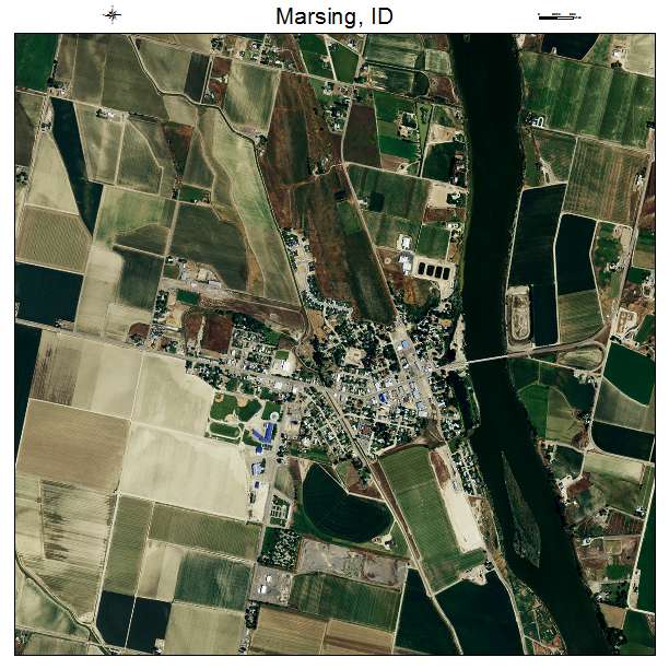 Marsing, ID air photo map