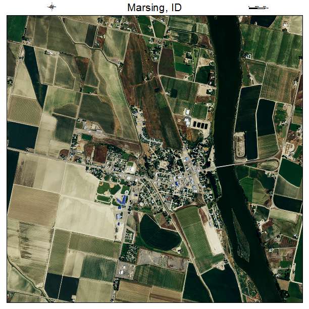 Marsing, ID air photo map