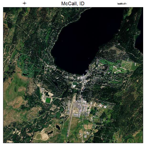 McCall, ID air photo map
