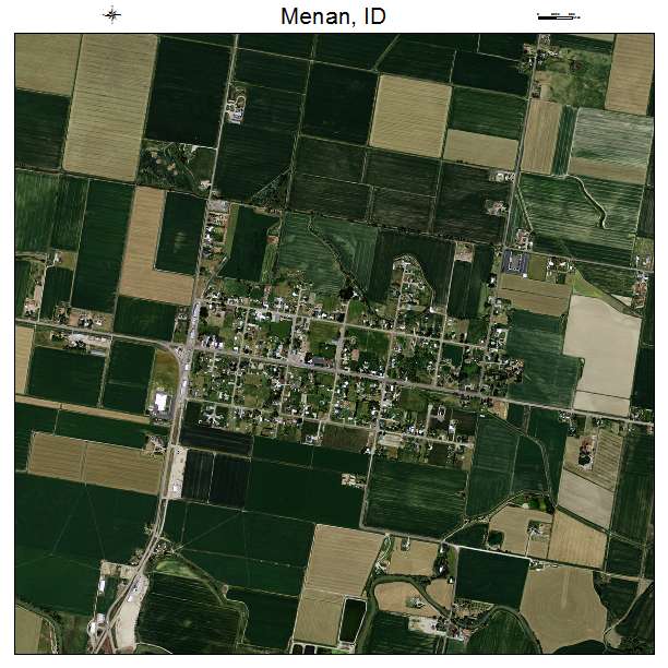 Menan, ID air photo map