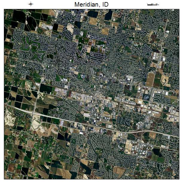 Meridian, ID air photo map