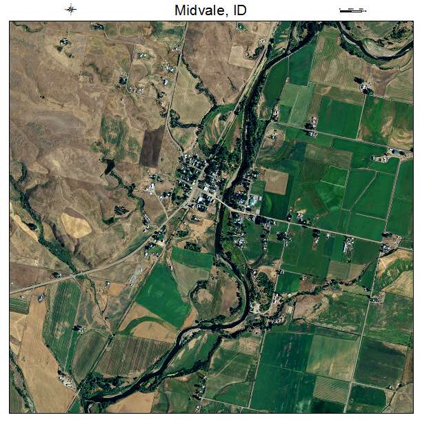 Midvale, ID air photo map
