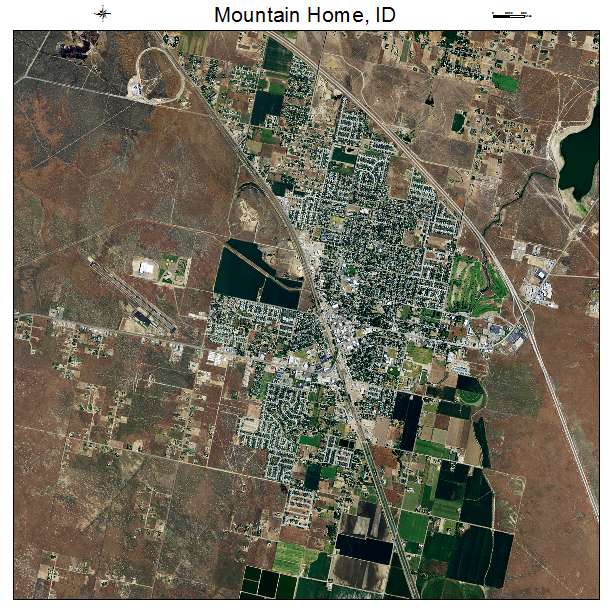 Mountain Home, ID air photo map