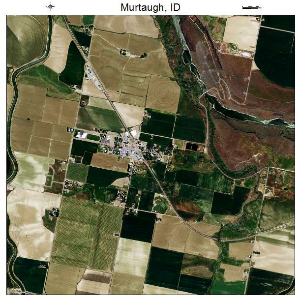 Murtaugh, ID air photo map