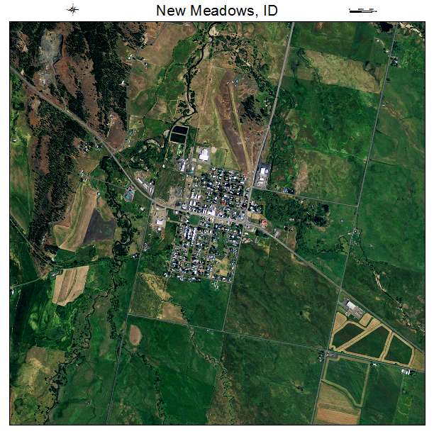 New Meadows, ID air photo map