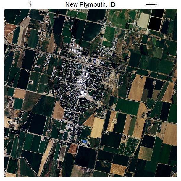 New Plymouth, ID air photo map
