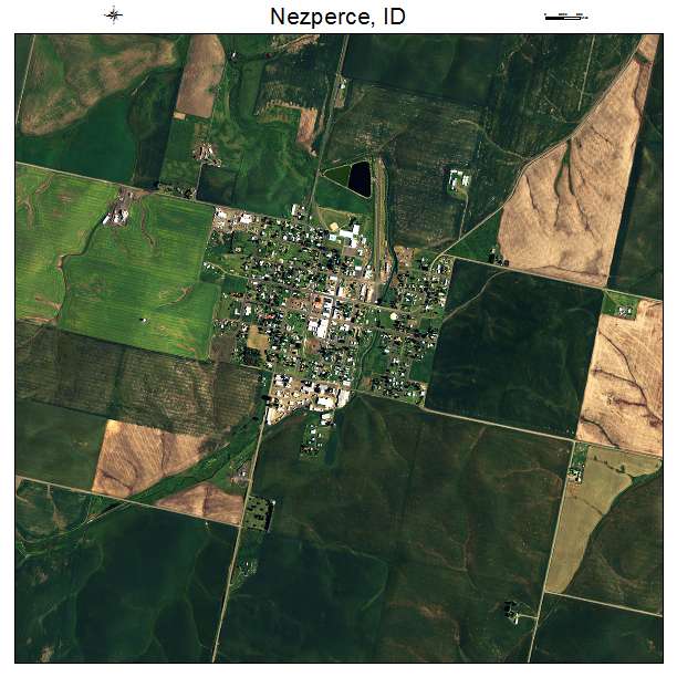 Nezperce, ID air photo map