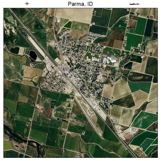 Parma, ID air photo map