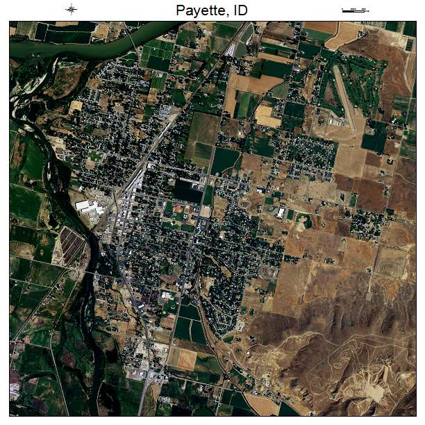 Payette, ID air photo map