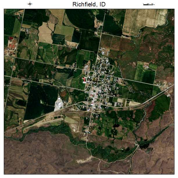 Richfield, ID air photo map