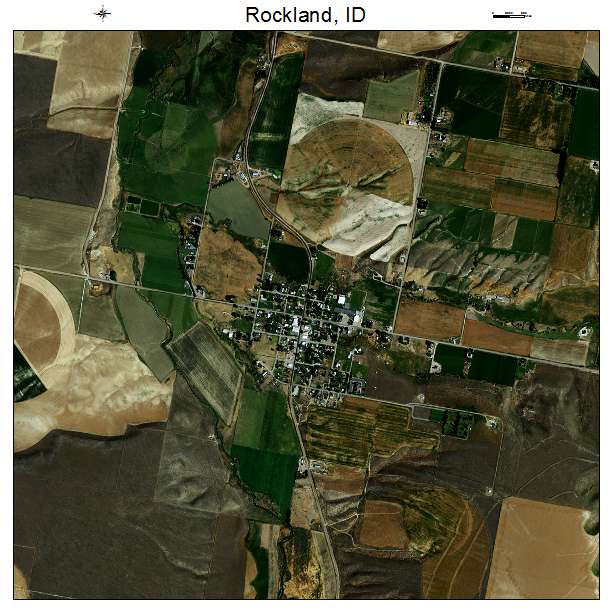 Rockland, ID air photo map