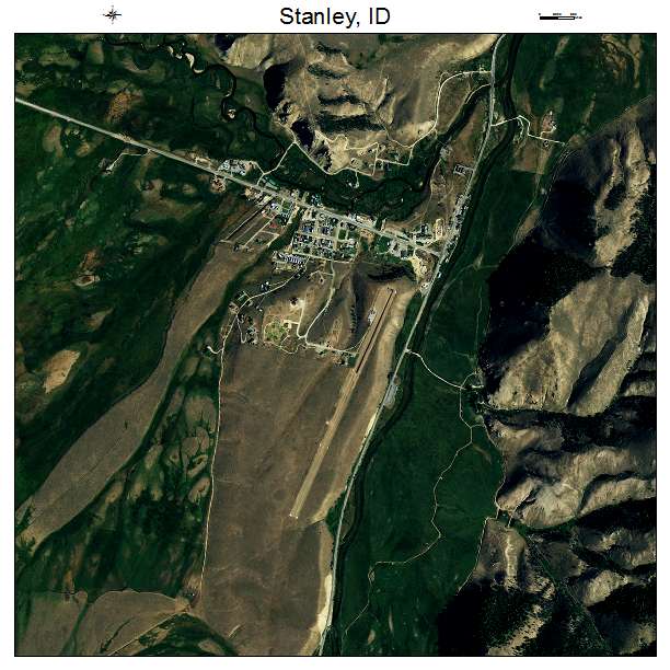 Stanley, ID air photo map