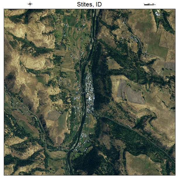 Stites, ID air photo map